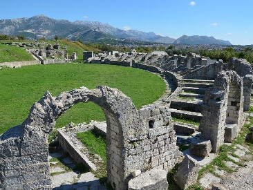 Salona amphitheater ruins