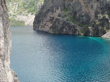 Blue lake