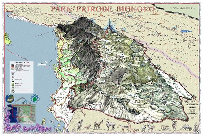 Nature park biokovo map